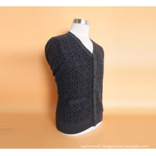 Yak Wool/Cashmere V Neck Cardigan Long Sleeve Sweater/Garment/Clothing/Knitwear